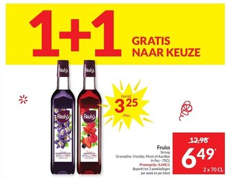Intermarché Fruiss Siroop aanbieding