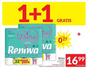 Intermarché Renova Toiletpapier aanbieding