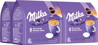 Bol.com Senseo milka koffiepads - warme chocolademelk - 4 x 8 pads aanbieding