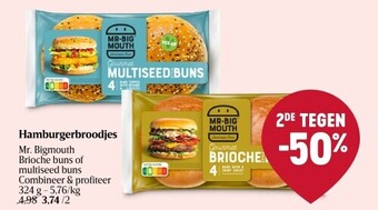 Delhaize Hamburgerbroodjes aanbieding