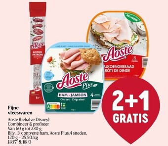 Delhaize Fijne vleeswaren aanbieding