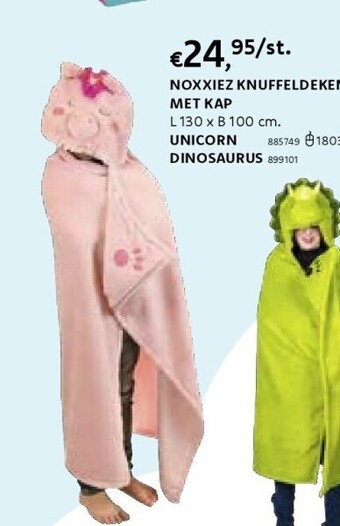 Dreamland Noxxiez knuffeldeken met kap aanbieding