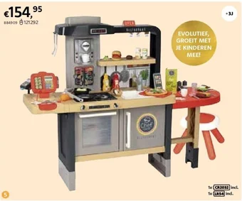 Dreamland Smoby meegroeikeukentje chef corner restaurant aanbieding