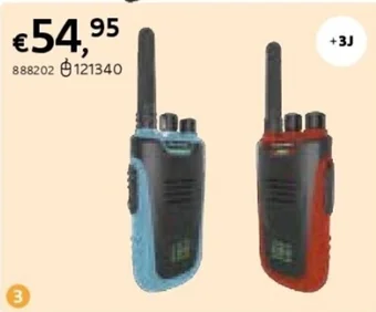 Kidywolf walkietalkie kidytalk blauw/rood