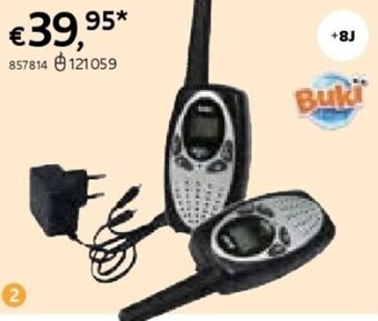Dreamland Buki france walkietalkie aanbieding