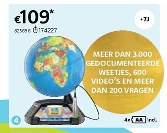 Dreamland Vtech mijn interactieve video globe aanbieding