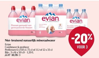 Delhaize Niet-bruisend natuurlijk mineraalwater aanbieding