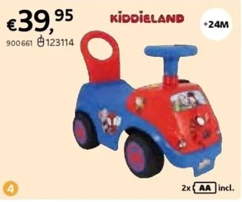 Kiddieland loopwagen spidey en zijn geweldige vriendjes