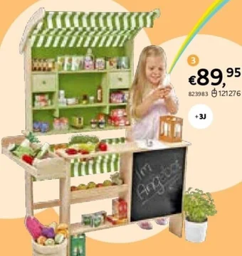 Dreamland Houten winkeltje met krijtbord aanbieding