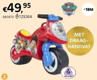 Loopfiets paw patrol moto neox