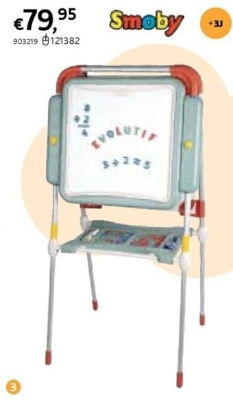 Dreamland Smoby verstelbaar krijtbord/witbord aanbieding