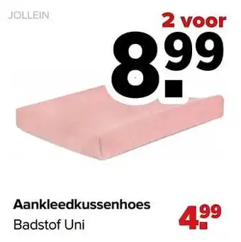 Baby-Dump Aankleedkussenhoes badstof uni aanbieding