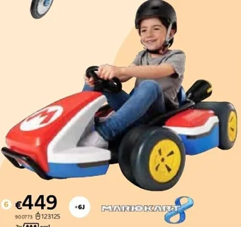 Elektrische auto mario kart racer