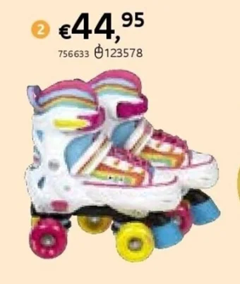 Dreamland Optimum rolschaatsen rainbow aanbieding
