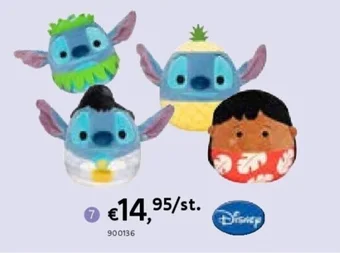 Dreamland SQUISHMALLOWS KNUFFEL DISNEY LILO & STITCH 25 cm aanbieding