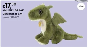 Dreamland KNUFFEL DRAAK UROBOR 25 cm aanbieding