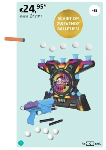 BLASTER SPEELSET ELECTRONIC ARCADE HOVER SHOT