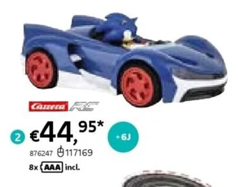 Dreamland CARRERA AUTO RC TEAM SONIC RACER aanbieding