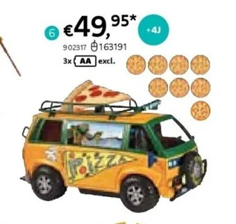SPEELSET TEENAGE MUTANT NINJA TURTLES MUTANT MAYHEM PIZZA FIRE VAN