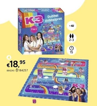 Dreamland K3 DUBBEL DOBBELPRET aanbieding