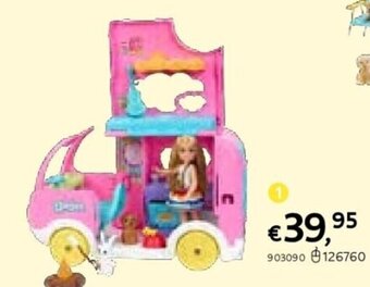 Dreamland Barbie speelset chelsea camper aanbieding