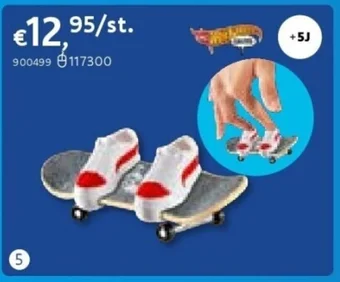 Dreamland HOT WHEELS SPEELSET SKATE FINGERBOARD TRICKED OUT PACK aanbieding