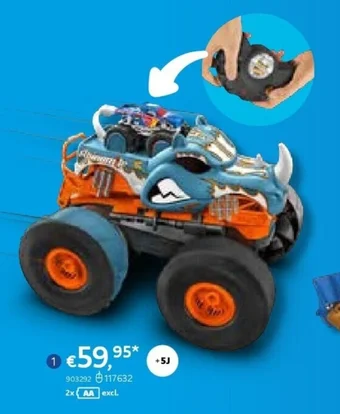 Dreamland HOT WHEELS AUTO RC MONSTER TRUCKS TRANSFORMING RHINOMITE aanbieding