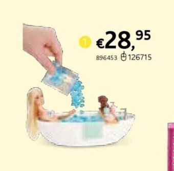 Dreamland Barbie speelset self-care confettibad aanbieding