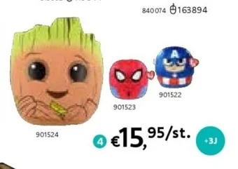 Dreamland TY PLUCHE SQUISHY BEANIES 25 cm GROOT aanbieding