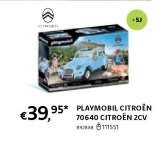 Dreamland PLAYMOBIL CITROËN 70640 CITROËN 2CV aanbieding
