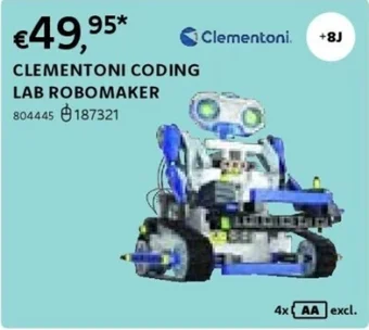 Dreamland CLEMENTONI CODING LAB ROBOMAKER aanbieding