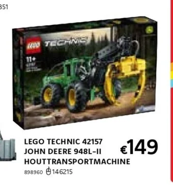 LEGO TECHNIC 42157 JOHN DEERE 948L-II HOUTTRANSPORTMACHINE