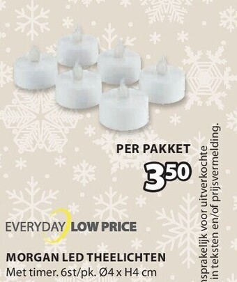 Jysk Morgan led theelichten aanbieding