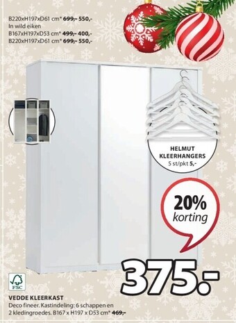 Jysk Vedde kleerkast aanbieding