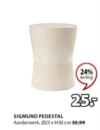 Jysk Sigmund pedestal aanbieding