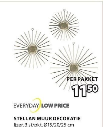 Jysk Stellan muur decoratie aanbieding