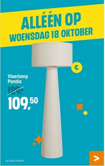 Kwantum Vloerlamp pandia aanbieding