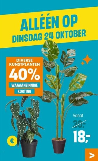 Kwantum Diverse kunstplanten aanbieding