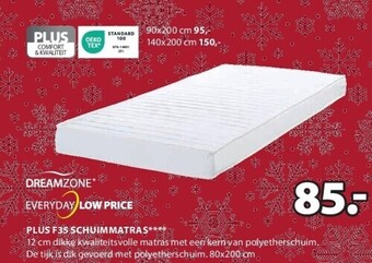 Jysk Plus f35 schuimmatras aanbieding