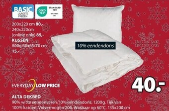 Jysk Alta dekbed aanbieding