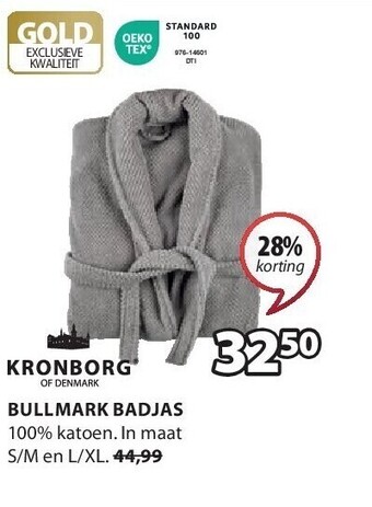 Jysk Bullmark badjas aanbieding