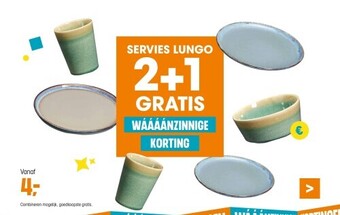 Kwantum Servies lungo aanbieding