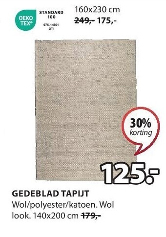Jysk Gedeblad tapijt aanbieding