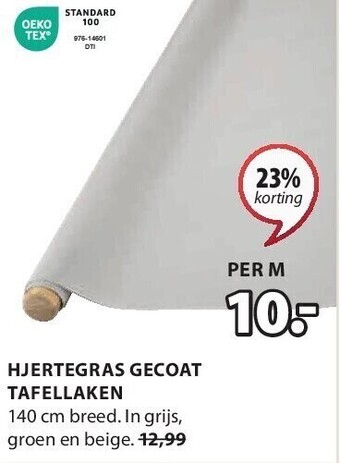 Jysk Hjertegras gecoat tafellaken aanbieding