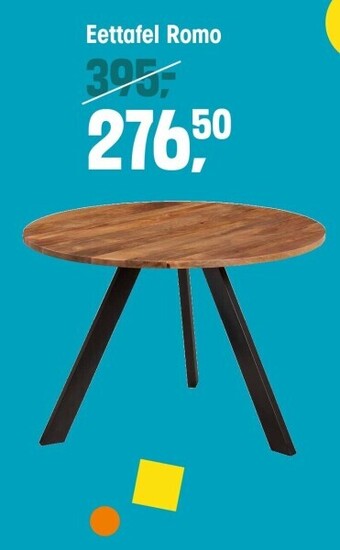 Kwantum Eettafel romo aanbieding