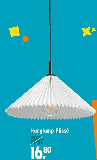Kwantum Hanglamp Plissé aanbieding
