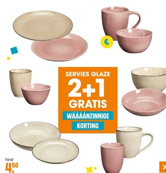 Kwantum SERVIES GLAZE aanbieding