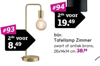 Leen Bakker Tafellamp zimmer aanbieding