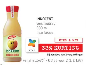 Spar Innocent Fruitsap 900ml aanbieding