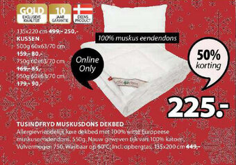 Jysk TUSINDFRYD MUSKUSDONS DEKBED aanbieding